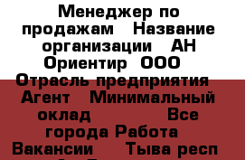 Менеджер по продажам › Название организации ­ АН Ориентир, ООО › Отрасль предприятия ­ Агент › Минимальный оклад ­ 50 000 - Все города Работа » Вакансии   . Тыва респ.,Ак-Довурак г.